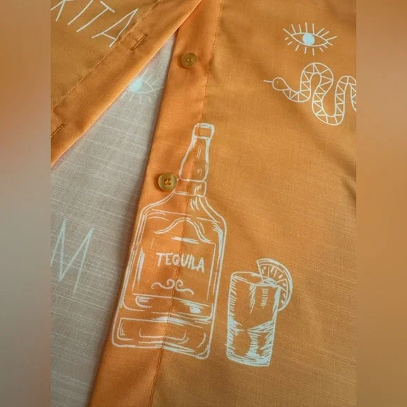 Cabo Ready Orange Shirt and Matching Shorts Set - Picture 12 of 14